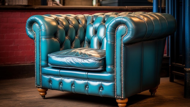 Fotel Chesterfield klasyka w nowoczesnym wnętrzu