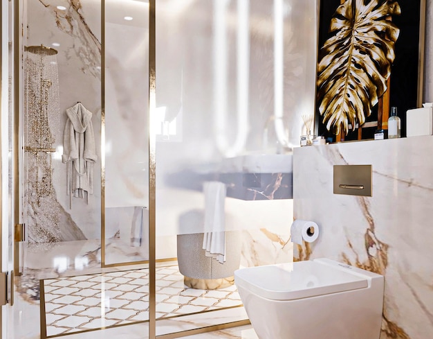 Łazienka glamour złota inspiracje dla eleganckiego wnętrza